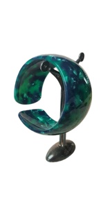 Bracelet manchette tendance en résine verte fait main, design fantaisie en acrylique lucite, bijou unisexe à la mode, cadeaux de mariage pour femme - Product Image 5