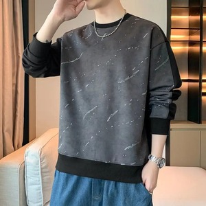 Camisetas de Invierno para Hombre, Modernas, Holgadas, con Diseño de Nicho, Estampado Combinado, Manga Larga - Product Image 3