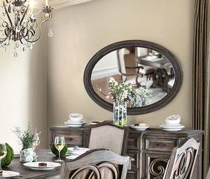 Ensemble de table à manger en bois Camille avec finition marron de style classique - Product Image 6