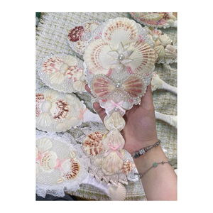 Le fournisseur du Vietnam 99 Gold Data propose un miroir de coquille et un peigne de coquille pour un usage personnel et des accessoires de plage - Product Image 3