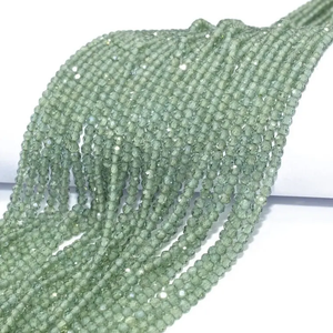 Achetez en ligne Apatite verte naturelle perles fantaisie rondes à facettes perles de pierres précieuses en vrac polies pour la fabrication de bijoux à un prix abordable - Product Image 4