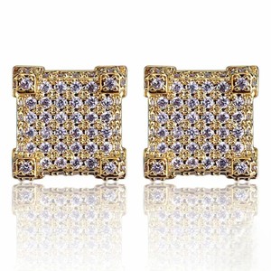 Joyería de diamantes VVS, diamantes certificados por IGI, aretes de moissanita, oro de 14k, estilo lindo, aretes con engaste tipo canal para mujer - Product Image 2