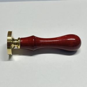 Rose 29mm Oval Brass <b>Stamp</b> with Maple Wood Handle <b>Wax</b> Stamper for Handmade Crafts Wedding Stationery Scrapbooking - Product Image 2