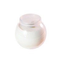 Pot à dessert rond en verre transparent de 100 ml et 200 ml avec couvercle en plastique hermétique, portable pour yaourt et gelée