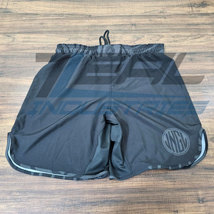 กางเกงขาสั้นเอวยางยืด MMA กางเกงขาสั้นผ้ายืดไมโครทอลายทแยงกางเกงขาสั้นตามสั่งผลิตในประเทศปากีสถาน - Product Image 1