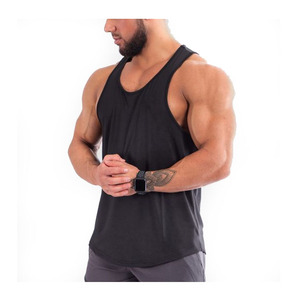 Débardeur de sport en coton pour homme, sans manches, pour la musculation, respirant, séchage rapide, taille plus, tricoté, imprimé - Product Image 5