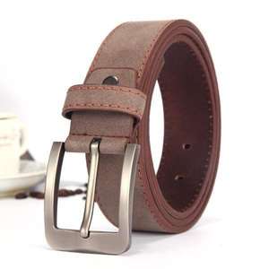 Ceinture en daim artisanal Prestige, fabriquée à la main avec du cuir de daim de qualité supérieure par Divine International - Product Image 1