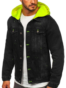 Veste en jean rétro à capuche d'hiver pour hommes vêtements d'extérieur décontractés de rue de style Hip Hop imperméable avec décoration en fourrure à des prix abordables - Product Image 3