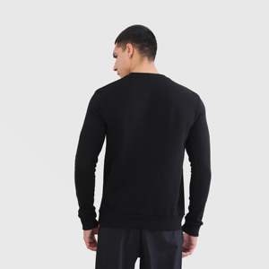 Sudadera Agradable al Tacto 100% Algodón en Color Negro, Tejido de Felpa Francesa, Diseño Serigrafiado y Bordado en 3D - Product Image 2