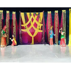 ฉากหลังเวทีงานราตรีรอยัลซันจีตพร้อมรูปปั้นชาวปัญจาบ ฉากเวทีงานซันจีตสำหรับสุภาพสตรีชาวปัญจาบ ตกแต่งเวทีพิธีการที่ดีที่สุด - Product Image 1