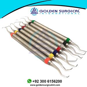 Détartreur de nettoyage des dents dentaires Curette Gracey professionnelle dentaire Curettes d'os parodontales Ensemble d'instruments chirurgicaux - Product Image 3