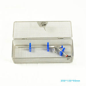 Equipo de esterilización dental quirúrgica Caja de bandeja de casete de acero manual con 10 7 Y-5 Juego de 3 bandejas para esterilización dental - Product Image 2