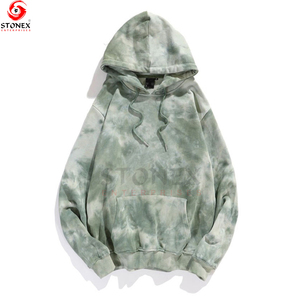Sudadera con capucha para hombre Tie Dye Pullover Street Wear Logotipo personalizado Tallas grandes Hombro caído Hombres Sudadera con capucha Proveedor - Product Image 5