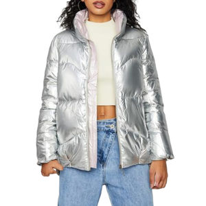 High Quality 2026 Custom <b>Ladies</b> Short Outwear Clothes <b>Winter</b> Camo Crop Puffer Jacket for Women - Product Image 5