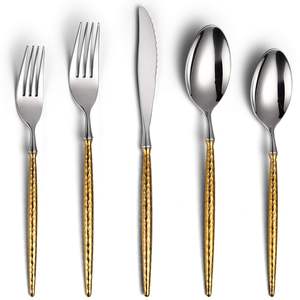 Elegante Juego de Cubiertos Metálicos para una Presentación Formal en la Mesa, Mejora la Experiencia Gastronómica con Artesanía Metálica - Product Image 3