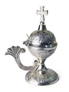 Brûleur d'encens en acier inoxydable plaqué or pour la maison, brûleur d'encens parfumé, fabriqué en Inde - Product Image 5