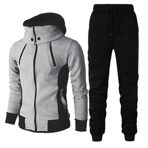 Conjunto Deportivo Personalizado OEM para Hombre, Sudadera con Capucha Gruesa y Pantalones Deportivos de 2 Piezas, Estilo Urbano, Estampado, Lavado Ácido, Dobladillo Acampanado - Product Image 2
