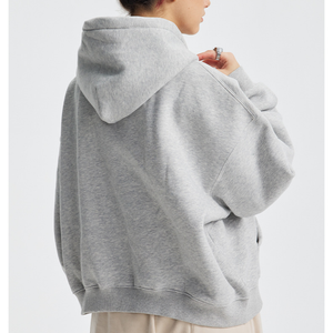 Sweat à capuche zippé surdimensionné unisexe | Sweat-shirt Streetwear lourd avec poche kangourou - Product Image 2