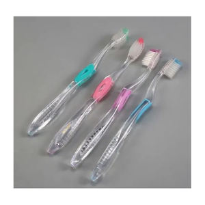 Brosse à dents jetable personnalisée OEM avec poils souples transparents et poignée en plastique pliable pour usage domestique ou hôtels - Product Image 2