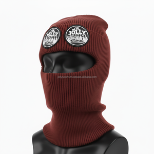 Pasamontañas para Mujer, Tejido Acrílico Suave de Primera Calidad, 320GSM, Tejido Elástico Cálido en Colores Vivos, Diseño de Parche con Logotipo Personalizado Bordado - Product Image 4