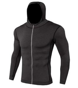 Compra de ropa deportiva para hombre, chaqueta de compresión ajustada y ligera, ropa de gimnasio elástica de manga completa para hombre - Product Image 2