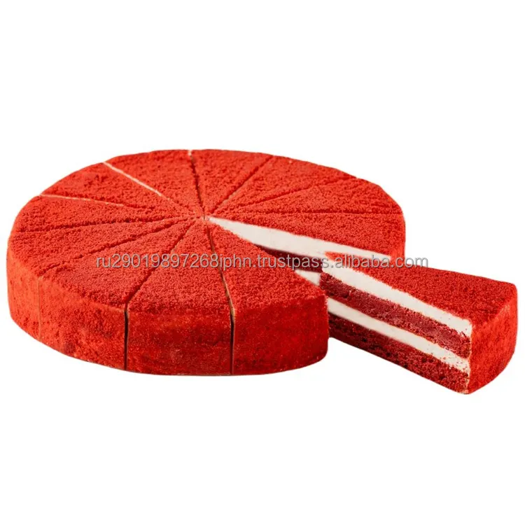 लाल मखमल केक सदमे-जमे हुए मिठाई केक सबसे अच्छा गुणवत्ता निर्माता कीमतों बिक्री के लिए जमे हुए केक और cheesecakes