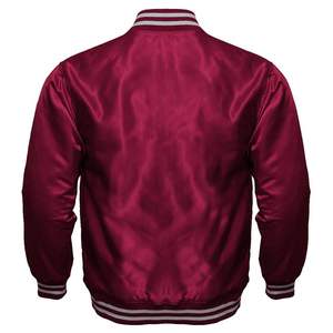 Vestes en satin brodé de haute qualité pour hommes Vêtements d'hiver surdimensionnés avec décoration de poche en tissu léger Prix de gros - Product Image 2