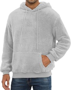 Sweat à capuche à coupe décontractée avec doublure intérieure chaude pour les activités de plein air - Product Image 1