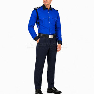 Ensemble d'uniformes de sécurité pour hommes de haute qualité, tenue professionnelle en polyester/coton, matériau durable pour les événements - Product Image 3