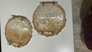 Plateau de service en résine artisanal, ensemble de dessous-de-verre, personnalisé pour la maison, les restaurants, par Decor World Expo - Product Image 3