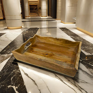 ถาดเสิร์ฟไม้มะม่วง งานฝีมืออินเดีย ดีไซน์หรูหรา เป็นมิตรต่อสิ่งแวดล้อม ผิวธรรมชาติ เหมาะสำหรับใช้ในโรงแรมและร้านอาหาร คุณภาพดี - Product Image 4