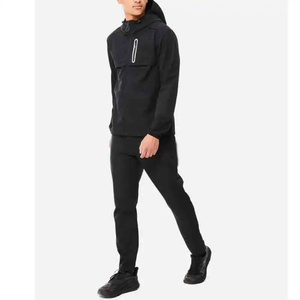 Chándal personalizado para hombre, conjunto de Sudadera con capucha de gran tamaño, logotipo estampado en blanco, Sudadera con capucha de talla grande para hombre, Unisex, 100% algodón, sudadera para correr - Product Image 2