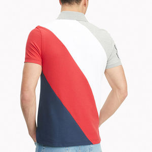 Wholesale Cheap 100% Cotton Golf T-<b>shirt</b> Custom Embroidery Logo Print <b>Waffle</b> Style Plain Blank Polyester Men's for Polo Solid - Product Image 3