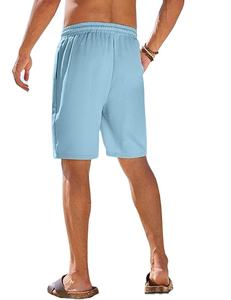 2025 verano algodón de alta calidad ropa informal personalizada hasta la rodilla trabajo diseño de moda más pantalones cortos de baño 100% algodón no tejido - Product Image 5