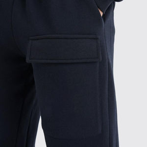 Conjunto de sudadera y pantalones de chándal en blanco personalizado 100% algodón French Terry Hoodie para hombre Oversized Boxy Fit Hoodies Chándales - Product Image 3