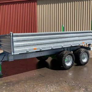 รถพ่วงไฮดรอลิกแบบสองล้อสำหรับใช้งานในฟาร์ม สภาพใหม่และมือสอง พร้อมอุปกรณ์หลัก เช่น เพลาเกียร์ ยาง มอเตอร์ - Product Image 1