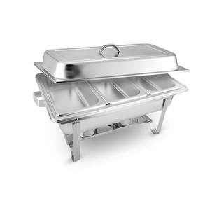 Plato de frotamiento de acero inoxidable resistente al óxido con estructura de calidad y componentes duraderos para presentación de buffet - Product Image 5