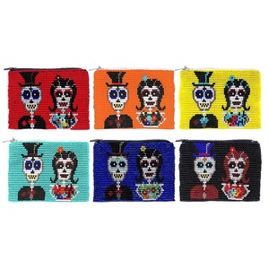 Modern Seed Beads Zipper Coin Purse <b>Small</b> <b>Wallet</b> Handmade Floral Beaded Embroidery Coin Purse Pouch - Product Image 1