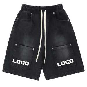 2025 Buen proveedor OEM ODM Servicio Nueva llegada Sun Faded Street Wear Jogging Vintage Distressed Pantalones cortos lavados con ácido para hombre - Product Image 6