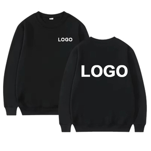 เสื้อสเวตเตอร์สวมหัวแขนยาวคอกลมทรงหลวมเสื้อมีฮู้ดสำหรับผู้ชายผู้หญิงคอมีฮู้ดพิมพ์ลายบุคลิกสตรีทแวร์สีพื้น - Product Image 4