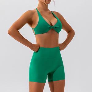 Conjunto de Ropa Deportiva para Mujer 2026/27, Traje de Yoga para Entrenamiento, Conjuntos Adelgazantes, Conjunto de Top Deportivo y Pantalones Cortos para Verano, Top Deportivo, Traje de Yoga para Mujer - Product Image 4