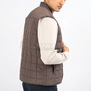 Chaleco de Invierno para Hombre, Diseño Personalizado, Logotipo Frontal, Ropa Transpirable para Exteriores, Servicio OEM, Tejido Ligero de Nailon/Poliéster - Product Image 5