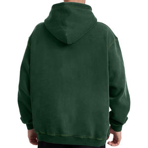 2025 Logo personnalisé unisexe sweat à capuche surdimensionné Vintage Gareen pull avec poche kangourou goutte épaule lavage à l'acide à capuche - Product Image 5
