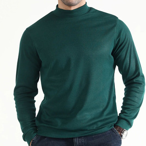 เสื้อไหมพรมคอกลมสีเขียวเข้มแบบยูนิเซ็กซ์ ทรงปกติ ลายหัวใจ สีพื้น ผลิตตามสั่ง ผ้าโพลีเอสเตอร์/คอตตอน สไตล์ลำลอง สำหรับฤดูใบไม้ร่วง - Product Image 1