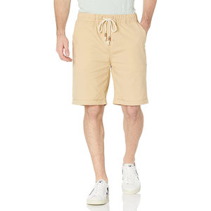 Pantalones cortos de lona de cintura media de calidad superior para hombre, pantalones cortos informales de punto sólido con cierre de cordón, estampado personalizado, XXS de moda, teñido liso - Product Image 6