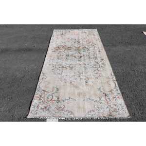 พรมวินเทจ ขนาด 3.9x8.2 ฟุต พรมตุรกี ลายดอกไม้สีน้ำตาลแดง - Product Image 1