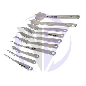 Juego de retractores ortopédicos Hohmann, Kit de instrumentos quirúrgicos manuales de acero inoxidable, elevadores de palanca ósea para uso de retracción ósea - Product Image 1