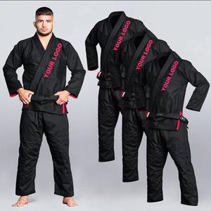 Logotipo personalizado BJJ Gi 450gsm tejido de perlas de algodón Jiu Jitsu Kimono uniforme OEM de fábrica profesional de artes marciales - Product Image 6