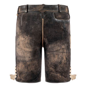 Mejor diseño de cuero genuino Hombres Pantalones cortos bávaros de moda OEM Fabricante Nueva tendencia High Street Style para adultos - Product Image 6