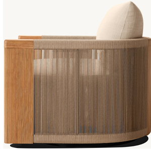 Le fauteuil individuel le plus vendu en teck durable pour la terrasse ou le jardin avec coussins - Product Image 5